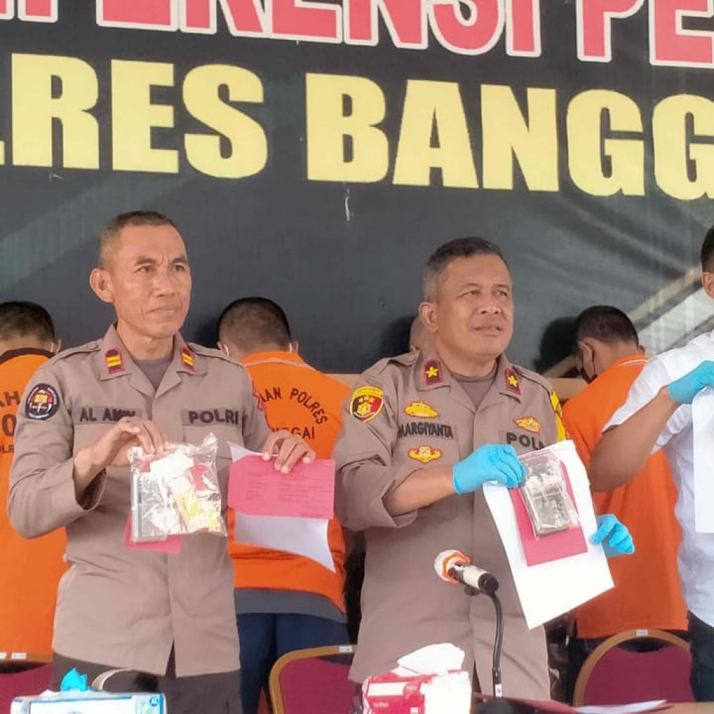 Polres Banggai Berhasil Mengunkap 7 Kasus Penyalahgunaan Narkoba Periode Januari Hingga Pertengahan Februari 2023