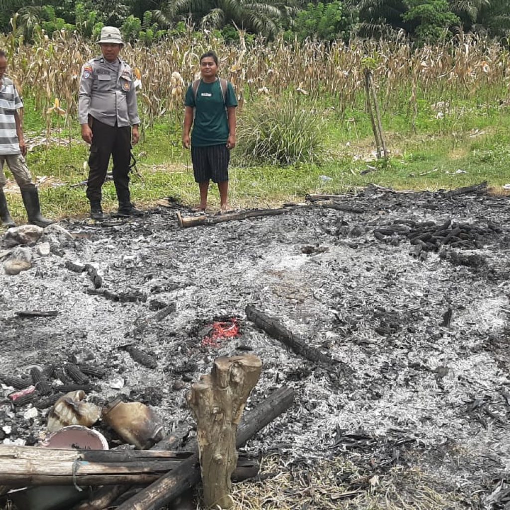Kebakaran Pondok Warga Seseba Desa Honbola Dalam Penyelidikan Polsek Batui