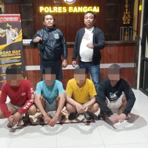Gerak Cepat Tim Resmob Polres Banggai Bekuk Empat Pelaku Pengeroyokan Di Taman Teluk Lalong