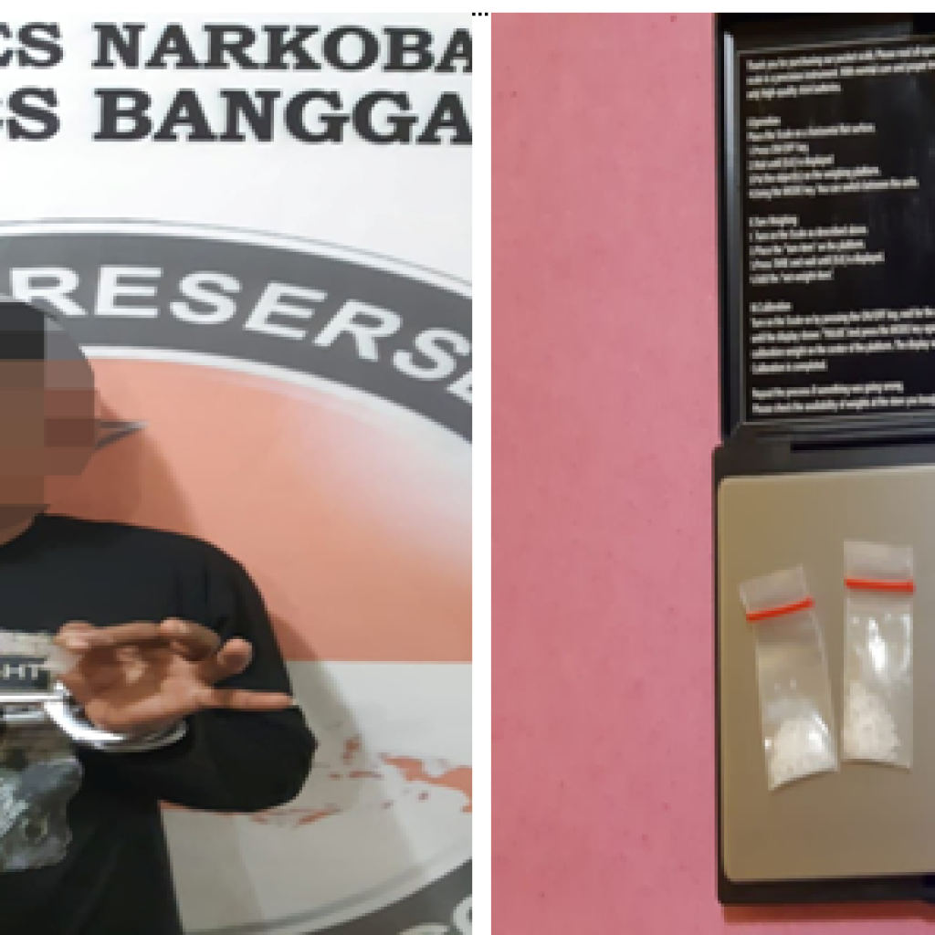 Komitmen Polres Banggai Berantas Narkoba, Terbukti Pria Asal Luwuk Timur Ditangkap Tim Satnarkoba Polres Banggai