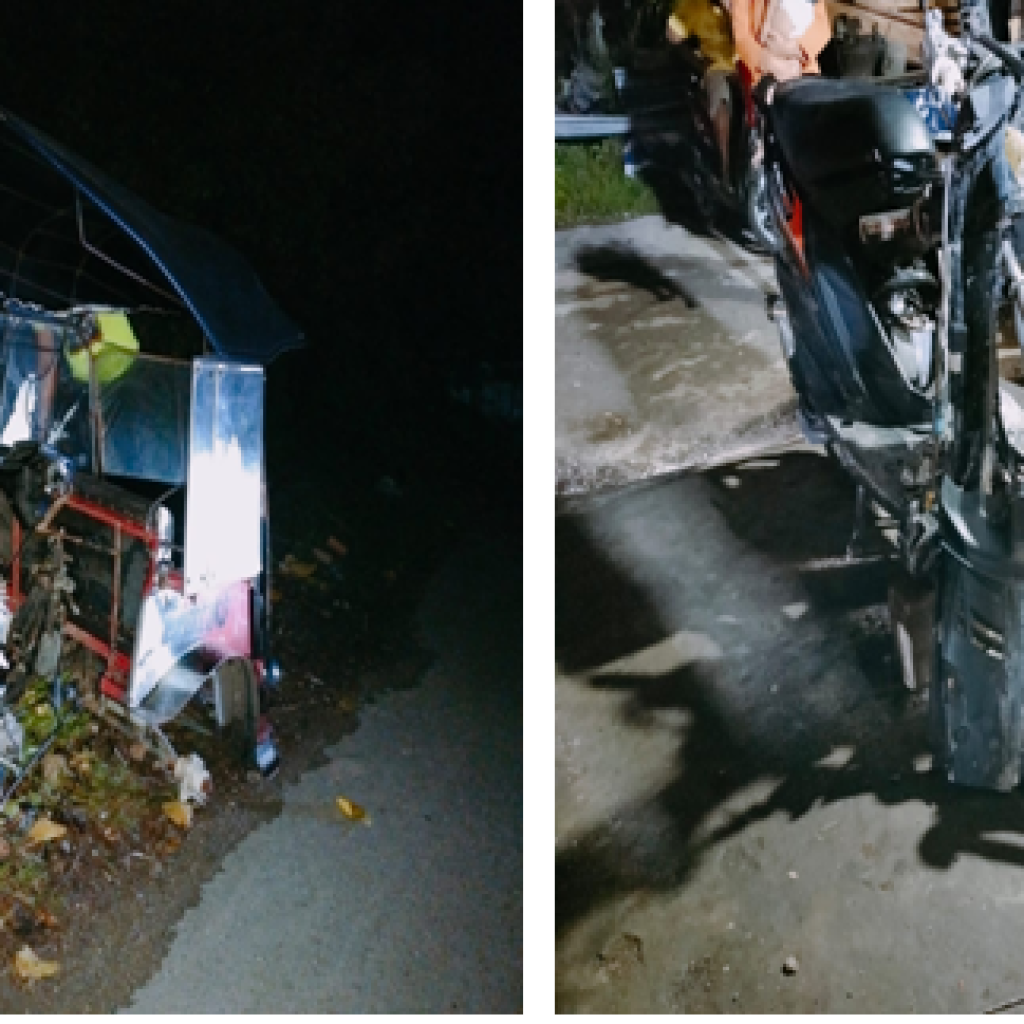 Laka Lantas di Pagimana Motor VS Bentor, Polisi Amankan TKP