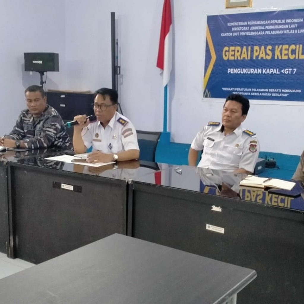 KUPP Kelas II Luwuk  Pimpin Rapat Persiapan Angkutan Lebaran 2023