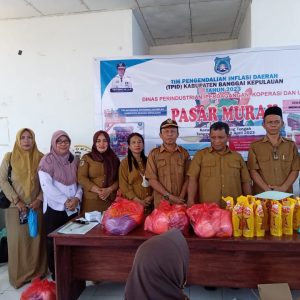 Pengendalian Inflasi Daerah Disperindagkopukm Bangkep Kembali Gelar Pasar Murah