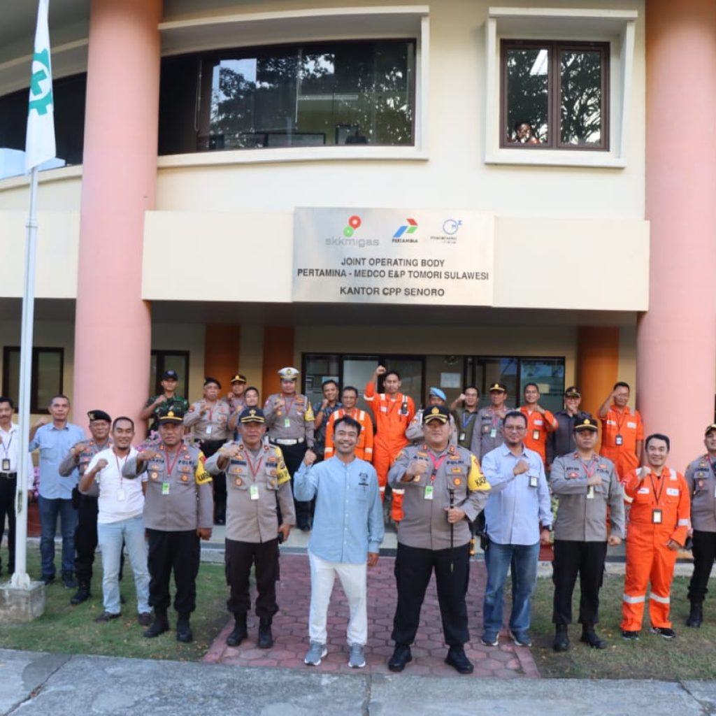 Kapolres Banggai Melihat Langsung  Sistim Pengamanan  Obvitnas JOB Pertamina