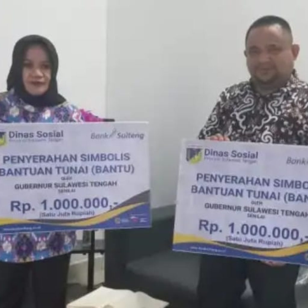 Lewat Dinsos Banggai Pemprov Sulteng Serahkan Bantuan Tunai  Sebanyak 739 KPM, Berikut Jadwalnya !