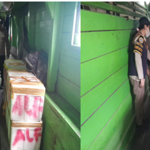 Lagi Pos KPPP Luwuk Bersama Karantina Pertanian Amankan Daging Sapi Tak Berizin