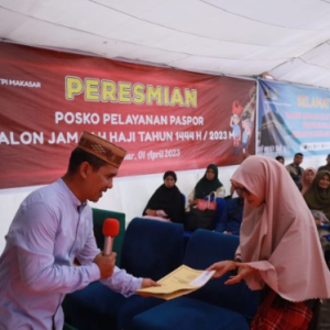 Imigrasi Makassar Dirikan Posko Haji Untuk Permudah Layanan Paspor