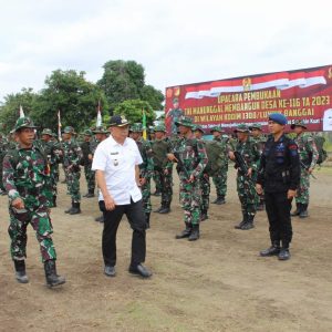 Wakil Bupati Banggai Inspektur Upacara Pembukaan TMMD Ke 16  Tahun 2023 Di Moilong