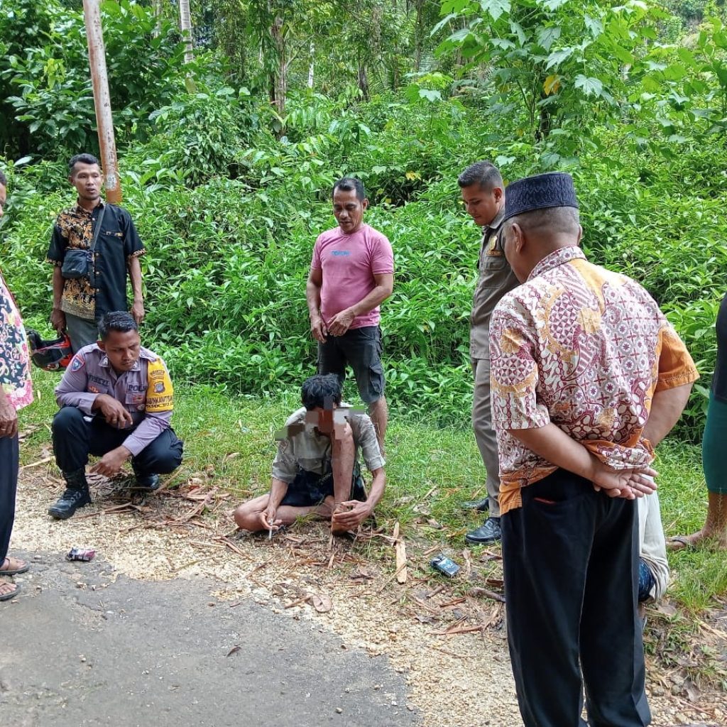 ODGJ Bawa Sajam Langsung Diamankan Personil Polsek Bulagi