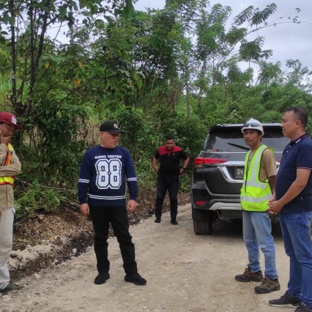 PUPR Bangkep Berikan Peringatan Pada Kontraktor Proyek Rekontruksi  Ruas Jalan Bangunemo – Sambulangan