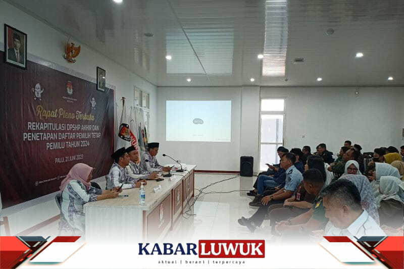 KPU Kota Palu Tetapkan 271.124 DPT Untuk Pemilu 2024