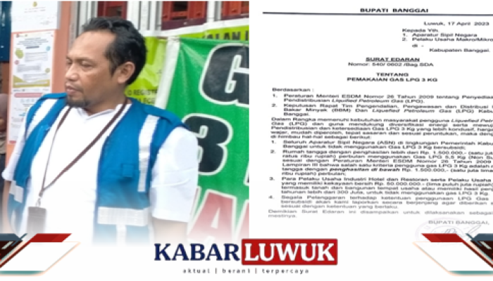 ASN Kabupaten Banggai Dilarang Menggunakan Gas LPG 3 Kg Bersubsidi