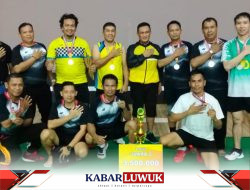 Tim Polres Banggai Menjadi Runner-Up di Lomba Badminton Kapolda Cup IV