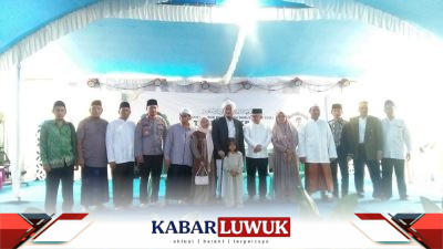 Kapolsek Toili Hadiri Tabligh Akbar Haflah Milad dan Wisuda Khotmil Qur’an di Ponpes Darussalam Toili