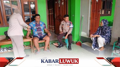 Pelayanan Kesehatan Home Visit : Polres Banggai Peringati Hari Bhayangkara ke-77 untuk Personel Sakit Kronis