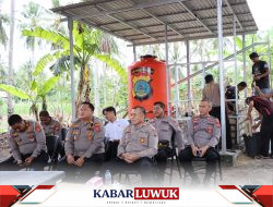 Peringati Hut Bhayangkara ke-77, Polres Banggai Ikuti Vidcon Bersama Kapolri dan Lakukan Bakti Sosial