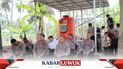 Peringati Hut Bhayangkara ke-77, Polres Banggai Ikuti Vidcon Bersama Kapolri dan Lakukan Bakti Sosial