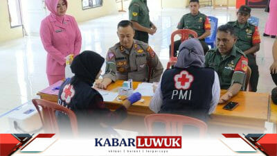 Bakti Kesehatan Polres Bangkep Gelar Aksi Donor Darah Dalam Rangka Hari Bhayangkara ke-77