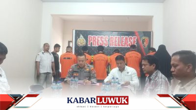 Kapolres Bangkep Gelar Konferensi Pers Ungkap Empat Kasus Kriminal
