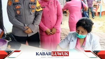Bhayangkari Ranting Bulagi Berikan Bakti Kesehatan Gratis Kepada Masyarakat