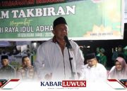 Wakil Bupati Banggai Melepas Pawai Takbir Menyambut Iduladha
