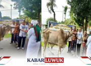 Polres Bangkep Berkurban Dan Berbagi Kepada Masyarakat Kabupaten Bangkep
