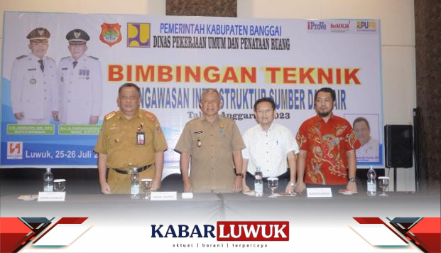 Wakil Bupati Banggai Drs. Furqanuddin Masulili, MM secara resmi membuka Kegiatan Bimbingan Teknis (Bimtek) Pengawasan Infrastruktur Sumber Daya Air