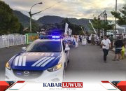 Lancar Pawai Tarhib Meriah Sambut Tahun Baru Islam Dikawal Satlantas Polres Banggai