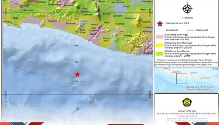 Analisis Geologi Gempa Bumi di Perairan Selatan Provinsi DIY dan Jawa Tengah