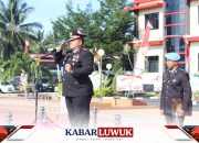 Kapolres Banggai Pimpin Upacara HUT Bhayangkara ke-77