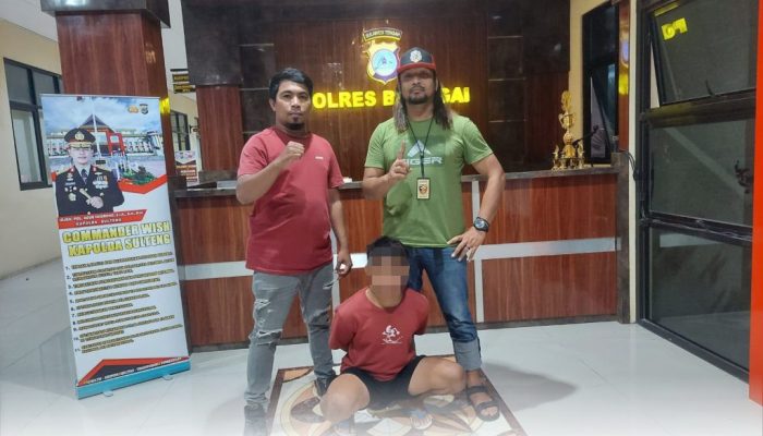 Tim Resmob Polres Banggai Mengamankan Pencuri Kopra