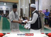 Ketua Kloter 9 Jamaah Haji Banggai Sumbangkan Rp 8,730,000 untuk Pembangunan Masjid An Nur Luwuk