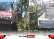 Heboh! Truk Hino Tabrak Mobil Parkir di Desa Bungawon, Kerugian Rp 5 Juta