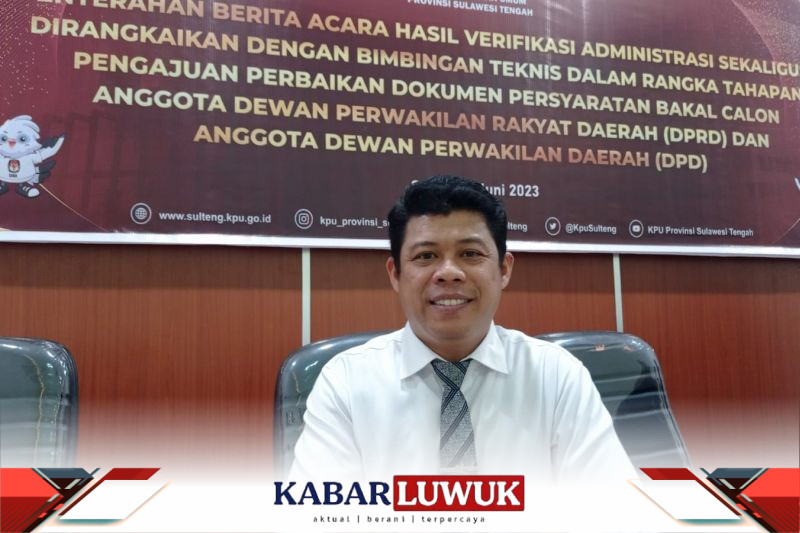 KPU Sulteng Nyatakan 711 Bakal Caleg Penuhi Syarat Ikuti Pemilu 2024