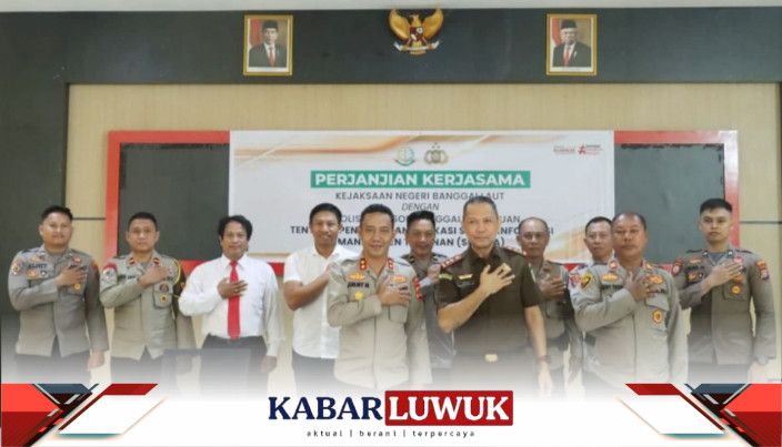 Polres Bangkep bersama Kejaksaan Negeri Banggai Laut melaksanakan rapat koordinasi dan penandatanganan kesepakatan bersama (MOU) tentang kerjasama aplikasi sistem informasi manajemen tahanan (SI-Mata)