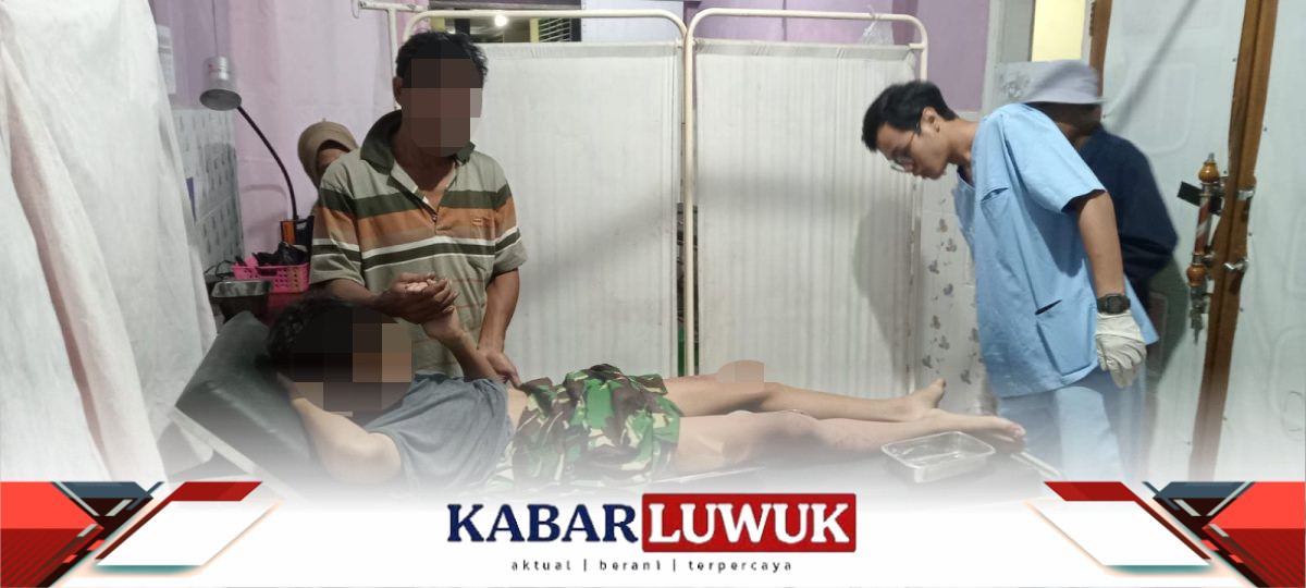Aparat Polsek Lamala Olah TKP Kasus Laka Lantas