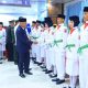 Bupati Banggai Laut, Sofyan Kaepa, SH, mengukuhkan sebanyak 52 putra-putri sebagai anggota Pasukan Pengibar Bendera Pusaka (Paskibraka)