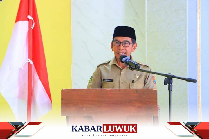 Asisten I membacakan pesan dari Bupati yang menyatakan harapannya terhadap aplikasi e-HDW 2.0 ini.