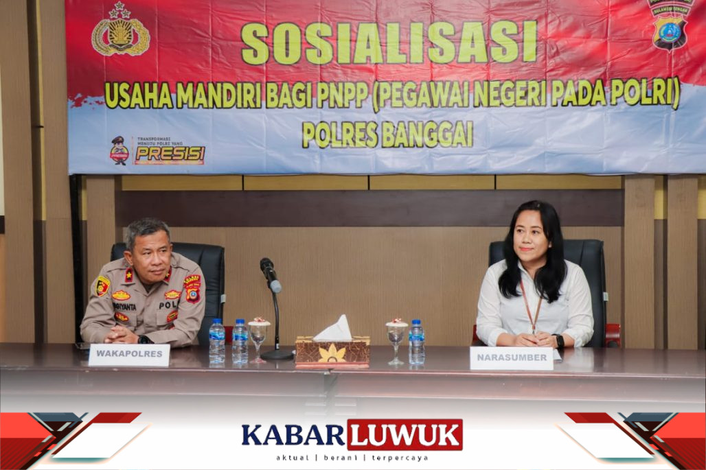 Wakapolres Banggai, Kompol Margiyanta, memimpin pelatihan usaha mandiri bagi anggota Polri di Polres Banggai