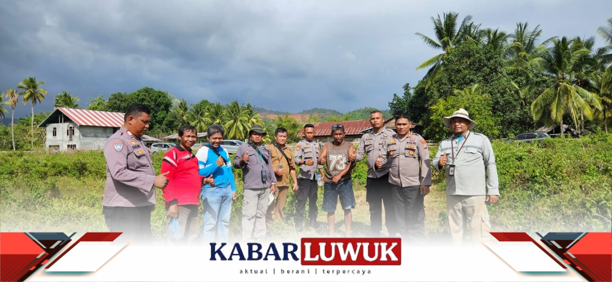 Kapolsek Pagimana, AKP Makmur, bersama dengan Dinas Lingkungan Hidup dan Sumber Daya Alam Kabupaten Banggai serta tim dari Provinsi Sulawesi Tengah