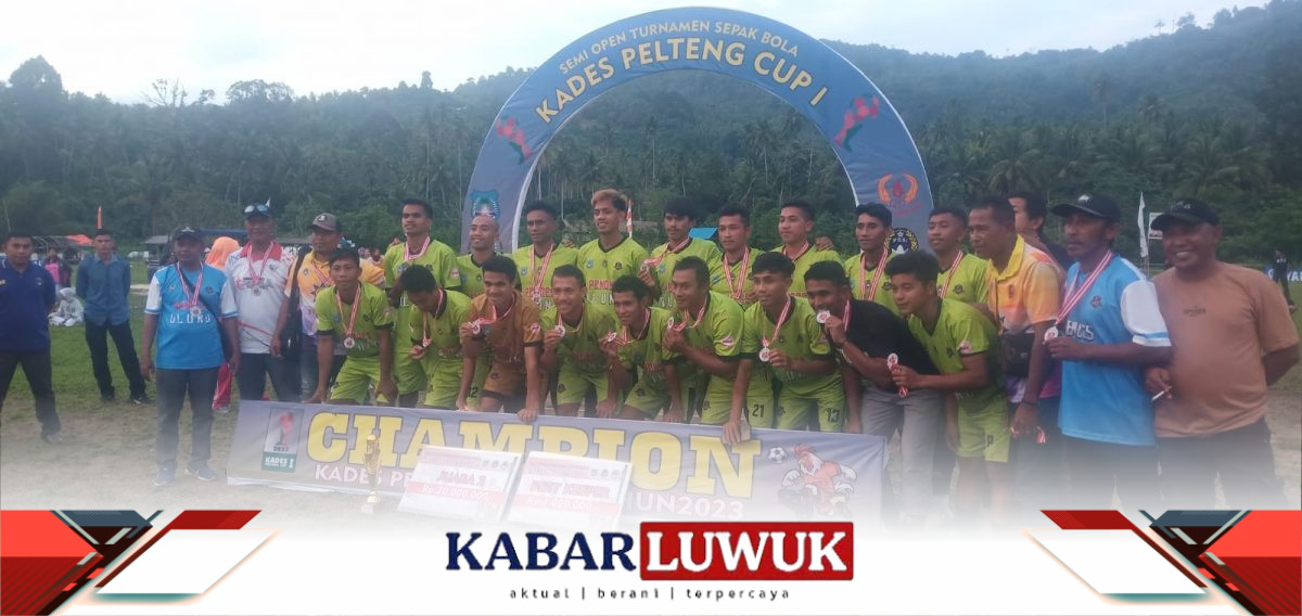 Tim Oluno FC Raih Juara II Semi Open Turnamen Kades Pelteng Cup 1 2023