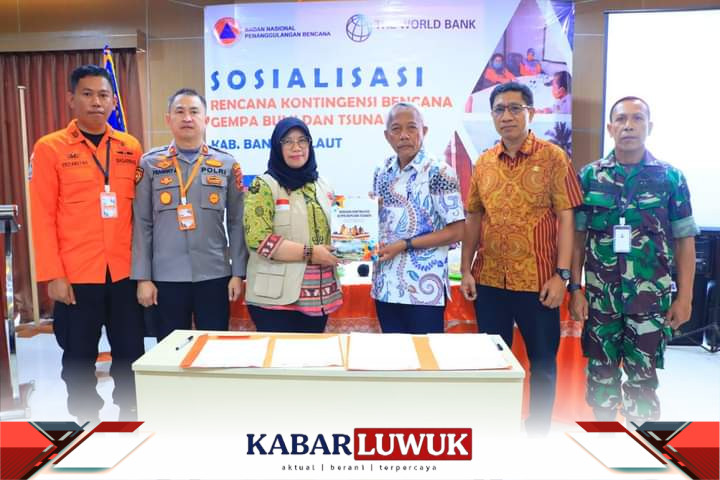 Bupati Banggai Laut Buka Sosialisasi Rencana Kontigensi Tsunami 2023