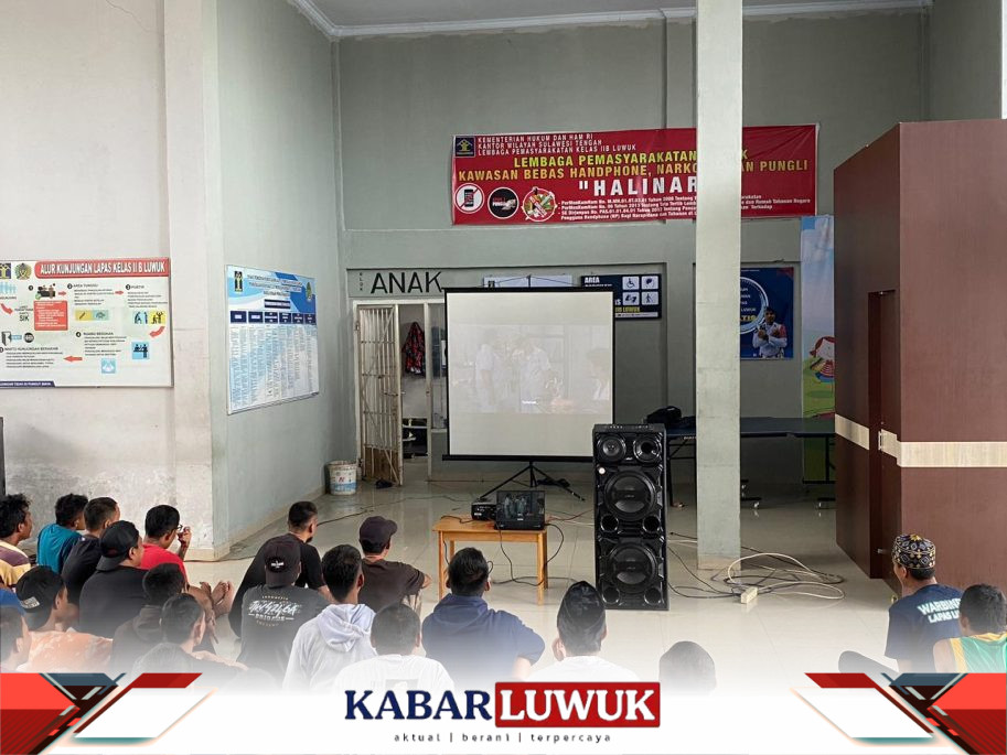 Lapas Kelas IIB Luwuk Gelar Nonton Bareng Bagian Program Rekreasi Edukatif