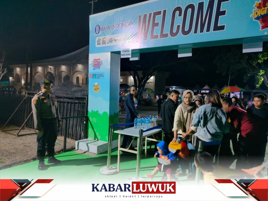 Berjalan Aman, Polres Banggai Kawal Ketat Penutupan CCEF BI dan Konser Musik di Luwuk