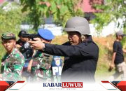 Kakanwil Kemenkumham Sulteng dan TNI AL Sinergi Latihan Menembak