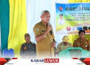 Bupati Banggai Laut Serahkan Bantuan dan Berkomitmen Untuk Pembangunan Desa Lipu Talas