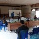 Kapolsek Toili IPTU Nanang Afrioko, SH, MH, memimpin rapat persiapan menjelang peresmian Kecamatan Toili Jaya