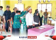 Pelantikan Kasi dan Kaur Desa Bongganan,Layanan Masyarakat Tinangkung