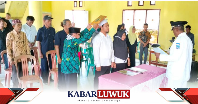 Dalam sebuah upacara yang penuh khidmat, dua perangkat desa baru diangkat dan dilantik untuk memegang posisi krusial dalam pemerintahan Desa Bongganan