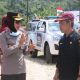 Wakapolres Sigi, Komisaris Pol. Kiky Khristina, memimpin tim dari Polda Sulteng yang tiba di lokasi gempa.